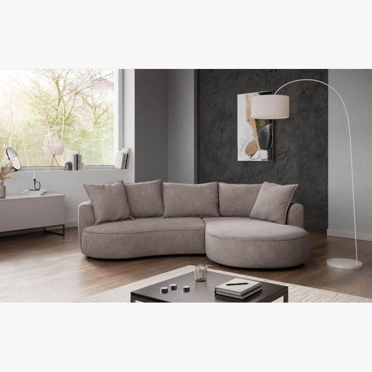Zaokrąhltes Ecksofa SANA – rechter Eckteil