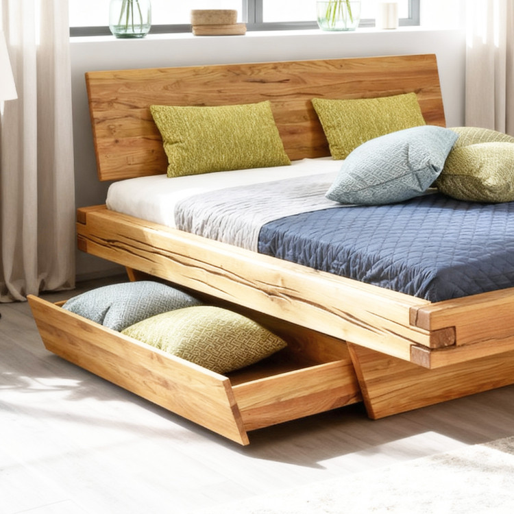 Massivholzbett natur Matus 180 x 200 cm