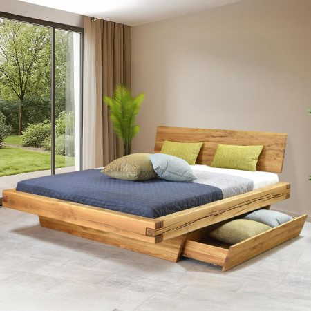 Massivholzbett natur Matus 180 x 200 cm