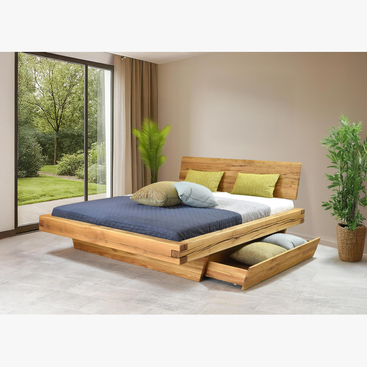 Massivholzbett natur Matus 180 x 200 cm