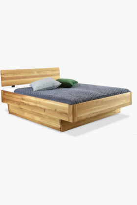 Abgerundetes Massivholz-Doppelbett Stockholm 160x200 cm 2