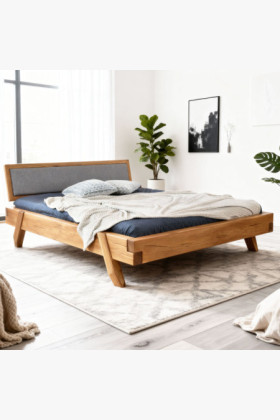 Luxusní postel z dubových trámů Spider 160 x 200 - robustní & elegantní