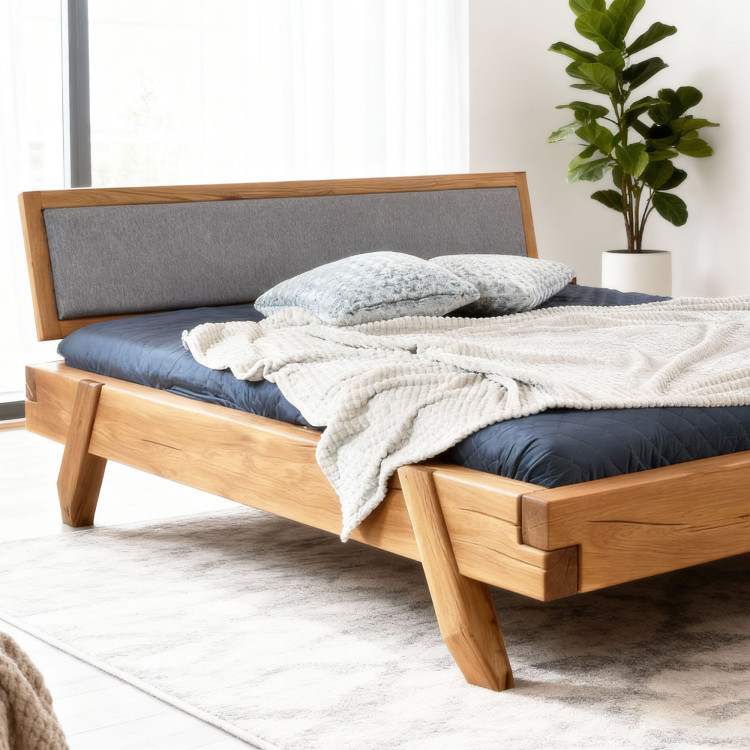 Luxusní postel z dubových trámů Spider 160 x 200 - robustní & elegantní