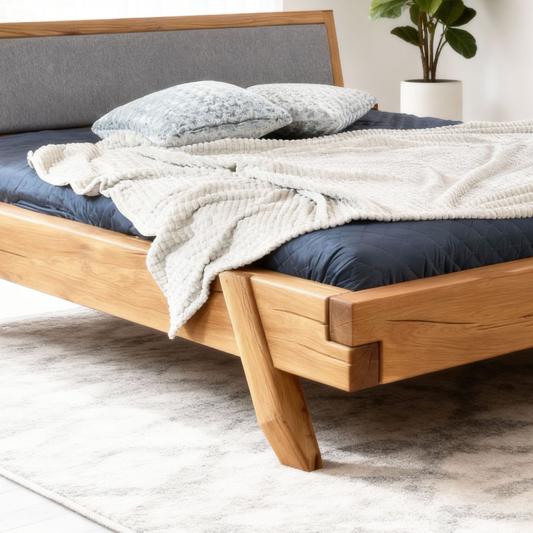 Luxusní postel z dubových trámů Spider 160 x 200 - robustní & elegantní