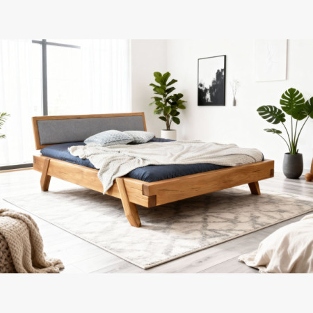 Luxusní postel z dubových trámů Spider 160 x 200 - robustní & elegantní