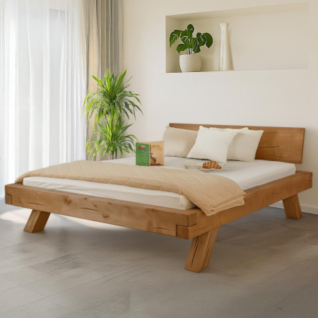 Holzbett aus Balken Miky 160 x 200 cm – Massivholz Fichte