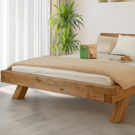 Holzbett aus Balken Miky 160 x 200 cm – Massivholz Fichte
