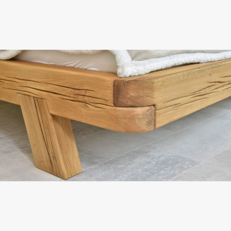 Dubett Luxusbett aus Balken Mia 200 x 200 cm Ehebett