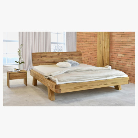 Dubett Luxusbett aus Balken Mia 200 x 200 cm Ehebett