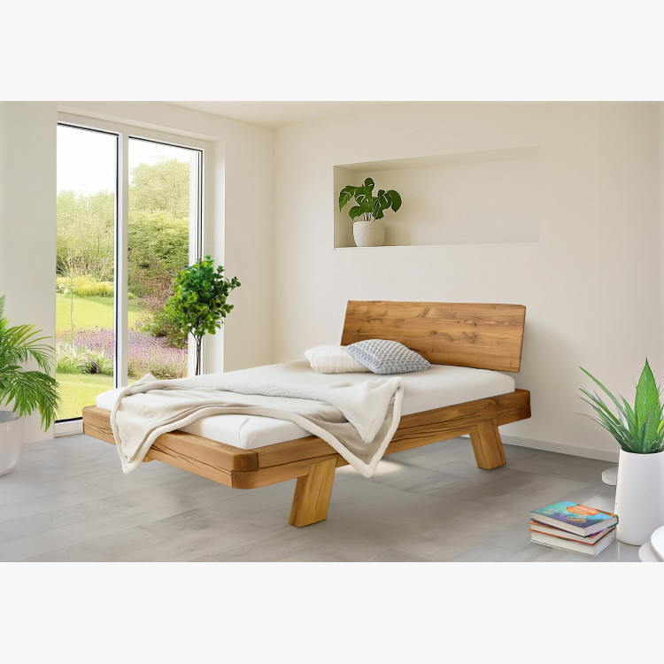 Dubett Luxusbett aus Balken Mia 200 x 200 cm Ehebett