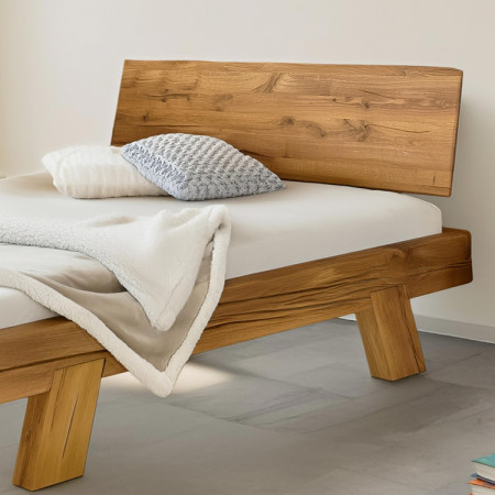 Dubett Luxusbett aus Balken Mia 200 x 200 cm Ehebett