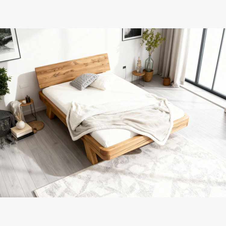 Dubett Luxusbett aus Balken Mia 200 x 200 cm Ehebett