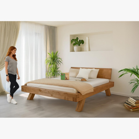 Holzbett aus Balken Miky 180 x 200 cm – Massivholz Fichte