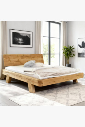 Poste aus Balken MIA Fichte 160x200 cm – Massivholz Doppelbett