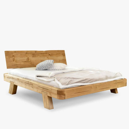 Poste aus Balken MIA Fichte 160x200 cm – Massivholz Doppelbett