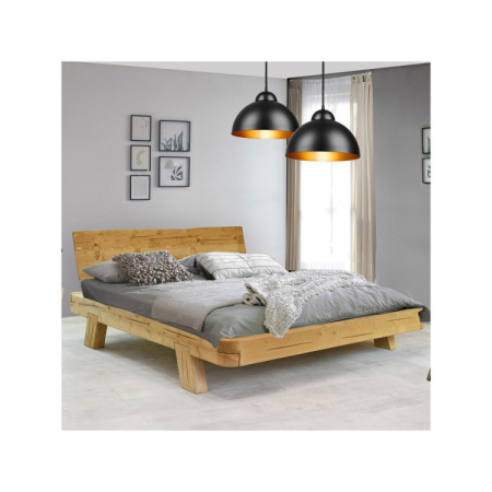 Poste aus Balken MIA Fichte 160x200 cm – Massivholz Doppelbett