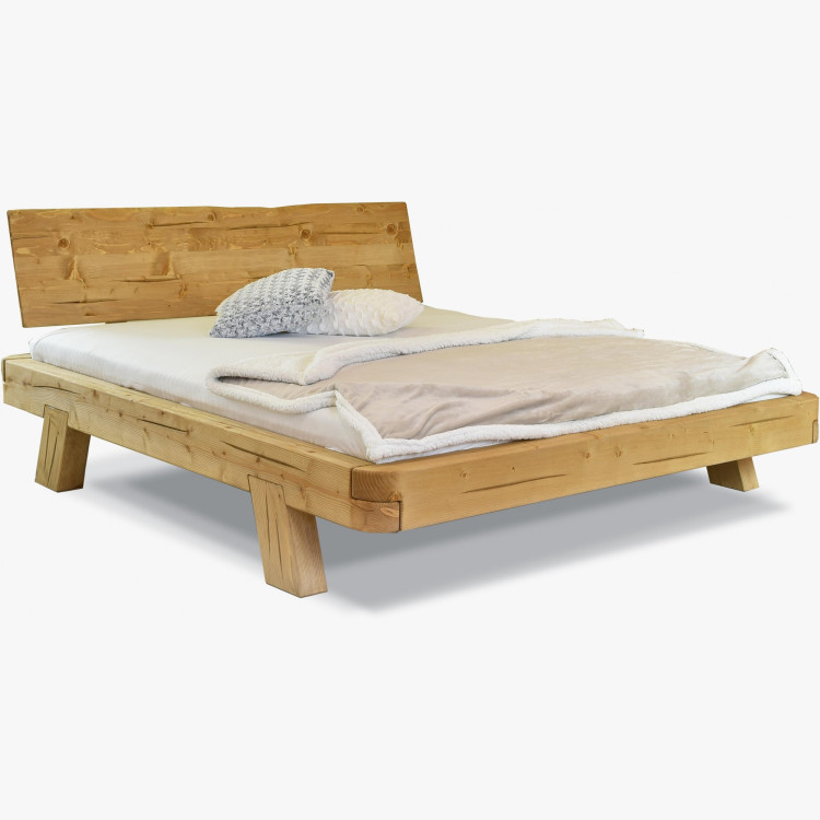 Poste aus Balken MIA Fichte 160x200 cm – Massivholz Doppelbett