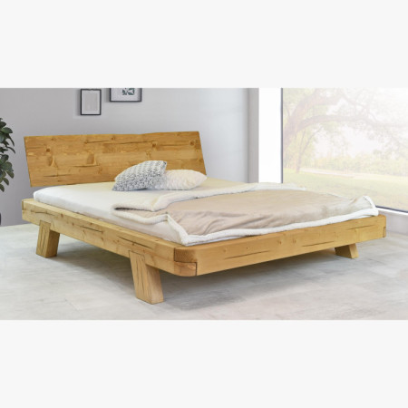 Poste aus Balken MIA Fichte 160x200 cm – Massivholz Doppelbett