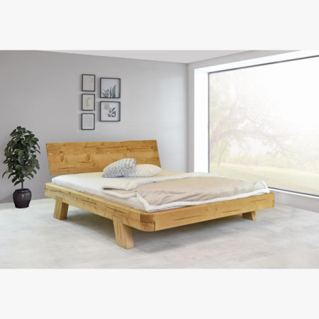 Poste aus Balken MIA Fichte 160x200 cm – Massivholz Doppelbett