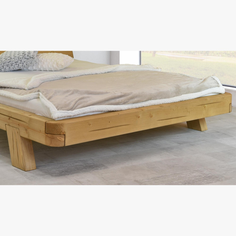 Poste aus Balken MIA Fichte 160x200 cm – Massivholz Doppelbett
