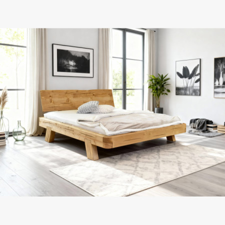 Poste aus Balken MIA Fichte 160x200 cm – Massivholz Doppelbett