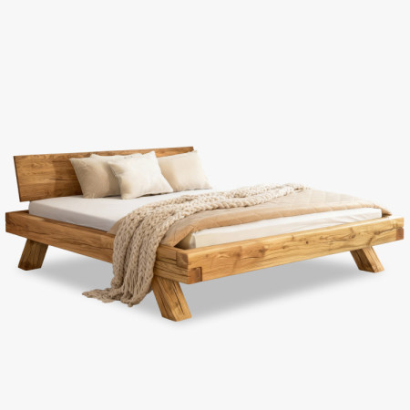 Holzbett aus Eiche 180 x 200 Miky – robust & elegant