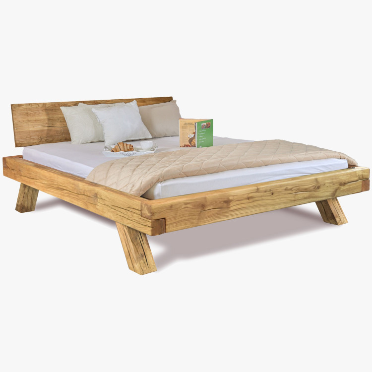 Holzbett aus Eiche 180 x 200 Miky – robust & elegant