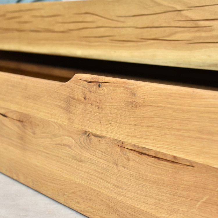 DubLuxus-Doppelbett 180 x 200 Ehebett Anika aus Eiche