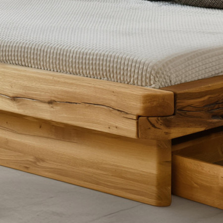 DubLuxus-Doppelbett 180 x 200 Ehebett Anika aus Eiche