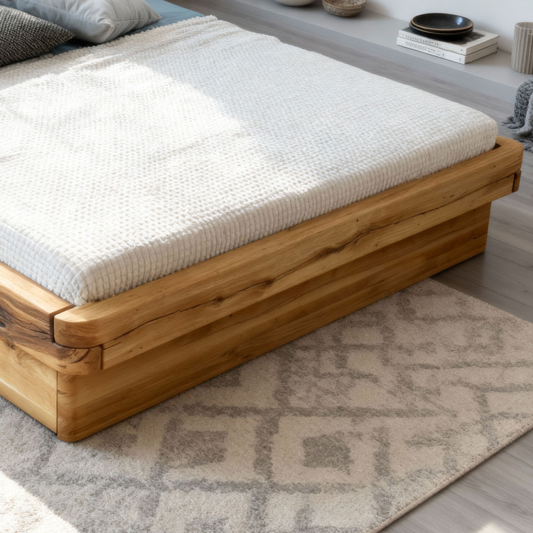 DubLuxus-Doppelbett 180 x 200 Ehebett Anika aus Eiche