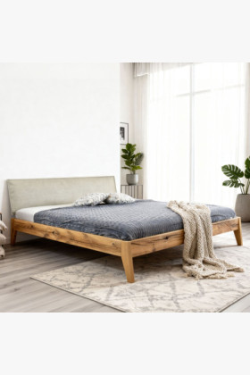 Massives Doppelbett William aus Eiche 180x200 cm