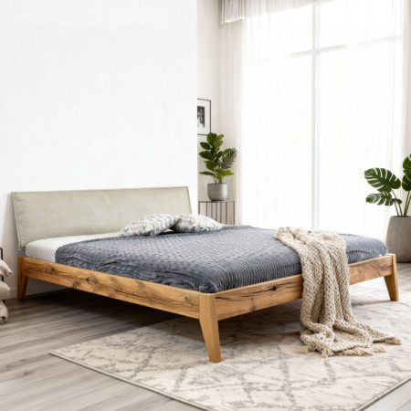 Massives Doppelbett William aus Eiche 180x200 cm