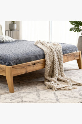 Massives Doppelbett William aus Eiche 180x200 cm 2