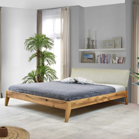 Massives Doppelbett William aus Eiche 180x200 cm