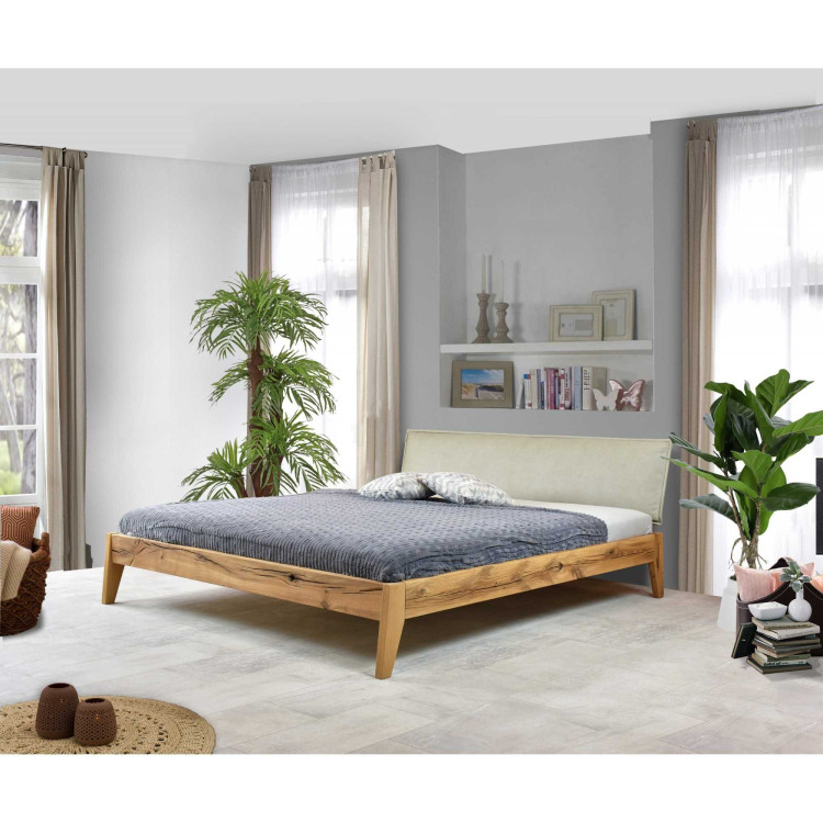 Massives Doppelbett William aus Eiche 180x200 cm