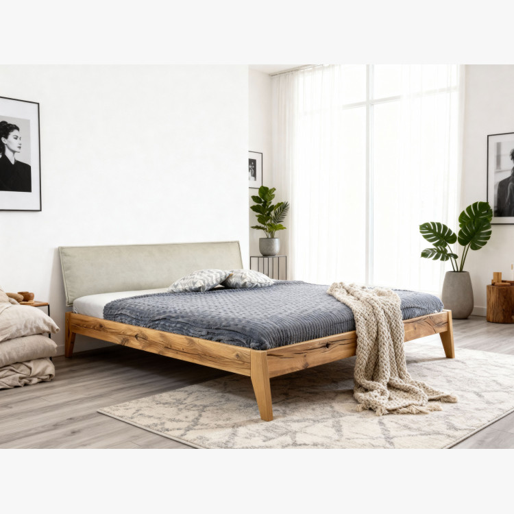 Massives Doppelbett William aus Eiche 180x200 cm