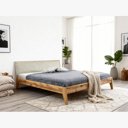 Massives Doppelbett William aus Eiche 180x200 cm