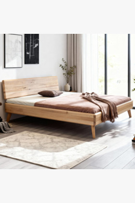 Ehebett aus Eiche Weiß 180x200 cm – Skandinavisches Design