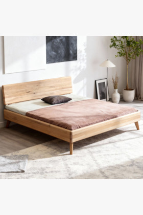 Ehebett aus Eiche Weiß 180x200 cm – Skandinavisches Design 2