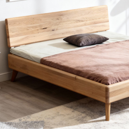 Ehebett aus Eiche Weiß 180x200 cm – Skandinavisches Design