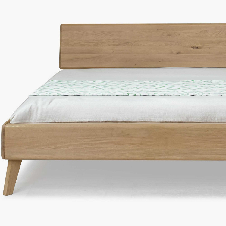 Ehebett aus Eiche Weiß 180x200 cm – Skandinavisches Design