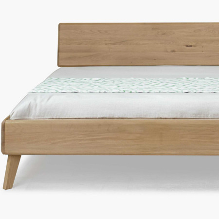 Ehebett aus Eiche Weiß 180x200 cm – Skandinavisches Design