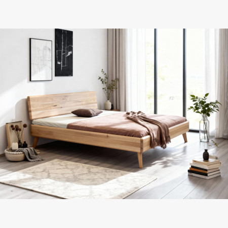 Ehebett aus Eiche Weiß 180x200 cm – Skandinavisches Design