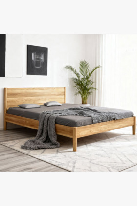 Postel aus massivem Eichenholz 180 x 200 cm