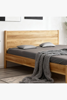 Postel aus massivem Eichenholz 180 x 200 cm 2