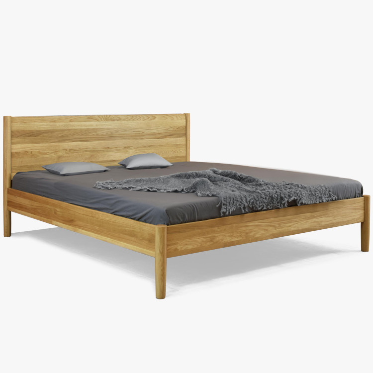 Postel aus massivem Eichenholz 180 x 200 cm