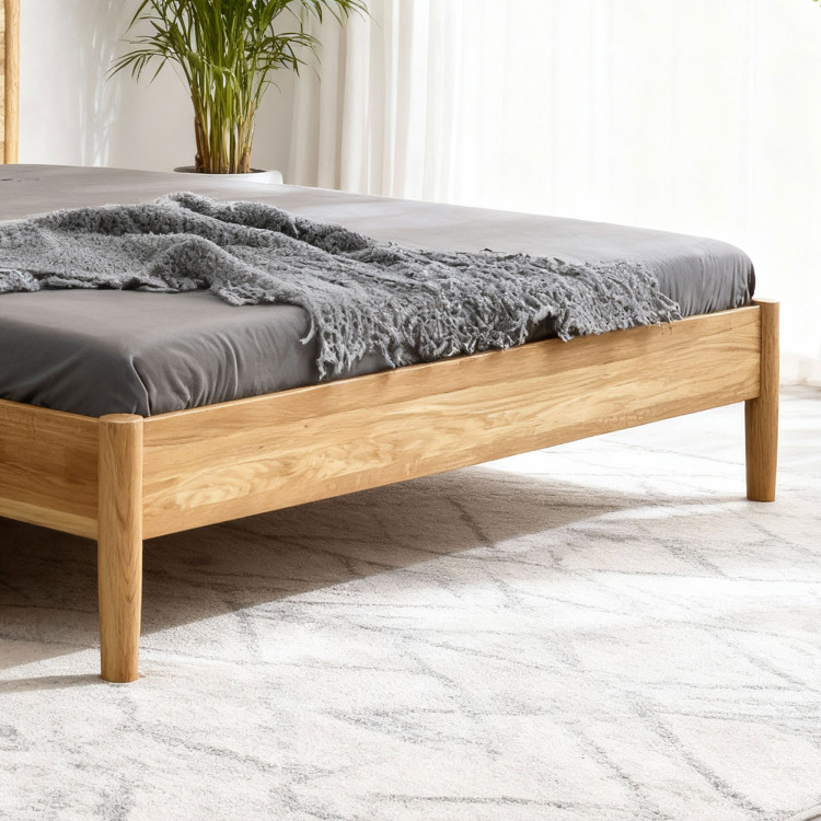 Postel aus massivem Eichenholz 180 x 200 cm