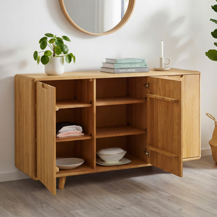 Eiche Kommode mit Türen, Farbe Eiche natural