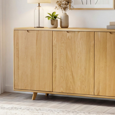 Eiche Kommode mit Türen, Farbe Eiche natural