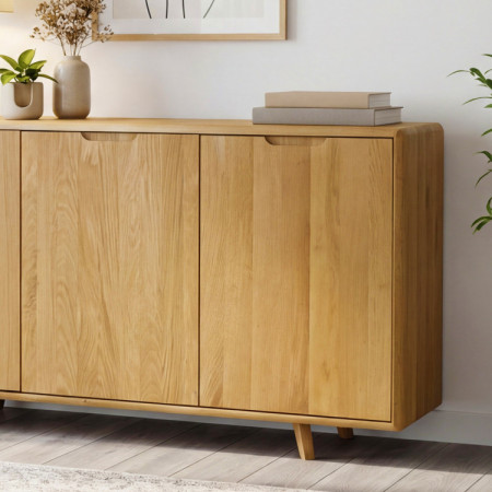 Eiche Kommode mit Türen, Farbe Eiche natural